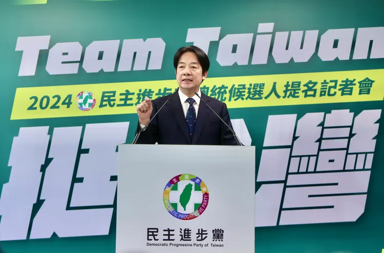 賴清德代表民進黨問鼎總統大位。林林攝