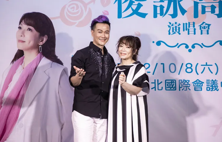 趙詠華（右）與林俊逸傳緋聞。資料照片