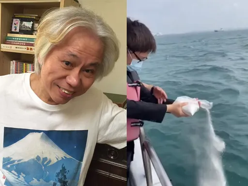 李坤城海葬畫面曝光!兒子親手灑骨灰 吐最後一句話惹鼻酸