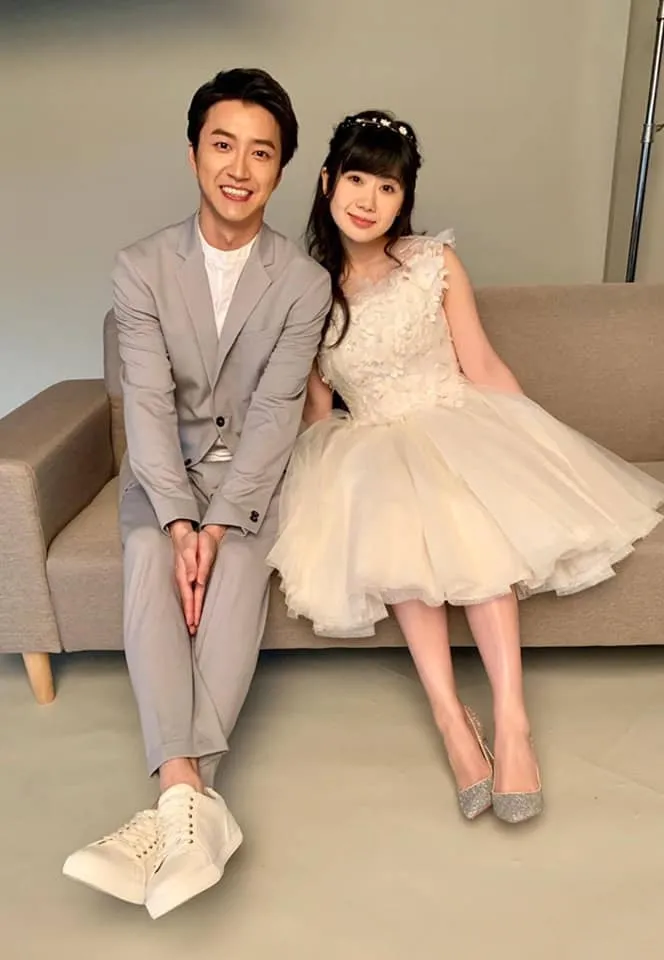 福原愛（右）和江宏傑2021年7月結束5年婚姻。翻攝福原愛微博