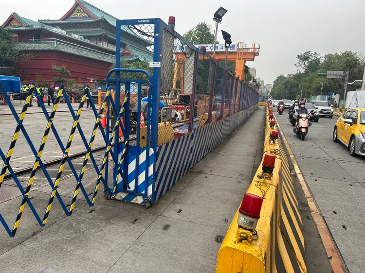 捷運萬大線工程發生意外。翻攝畫面