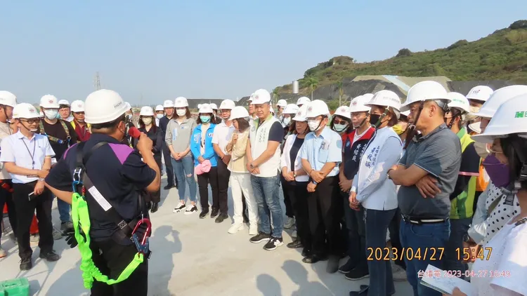 高市府會27日視察園區，台積電回應目前持續大規模施工。高市府提供