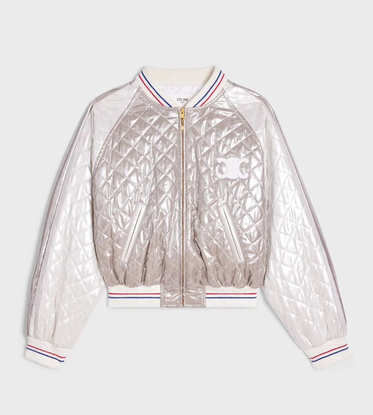 絲質印花外套,11萬5000元。品牌提供