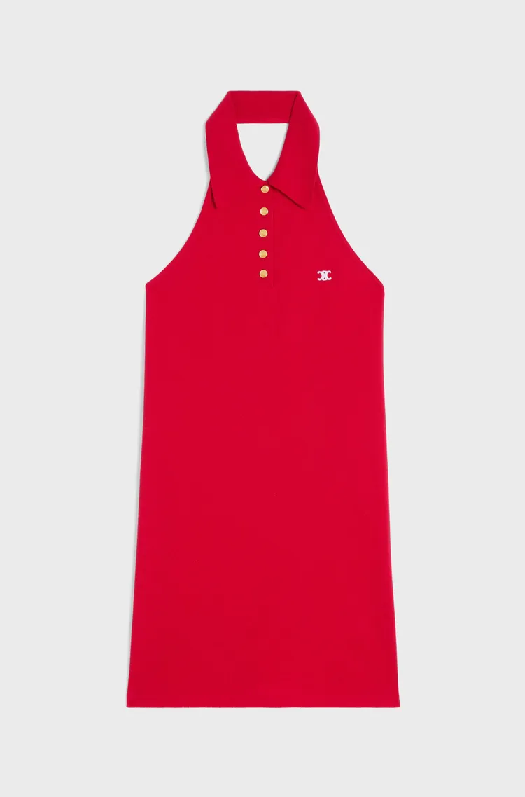 Polo衫式剪裁迷你連身裙，4萬9500元。品牌提供