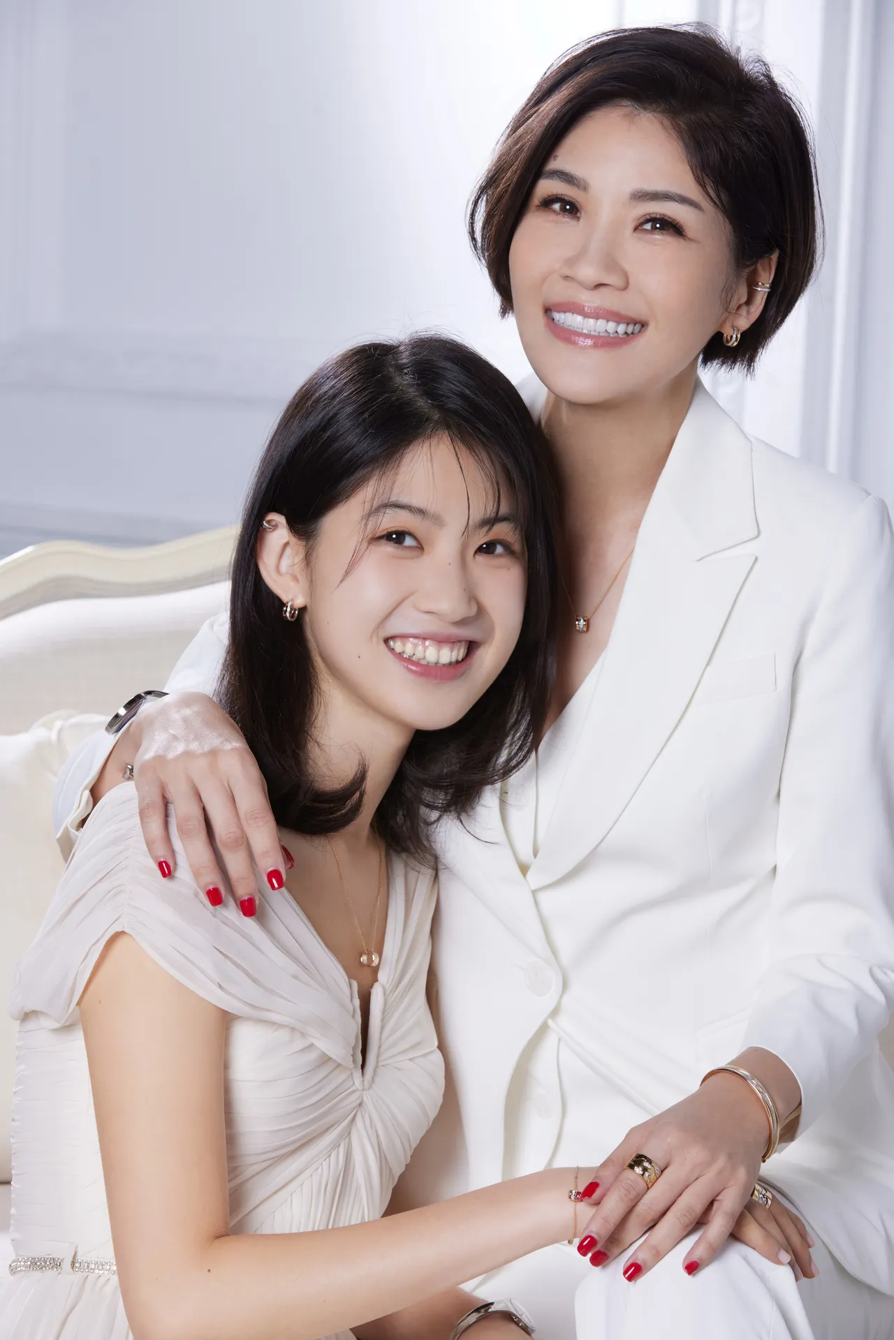 蔣雅淇(右)透露自己和愛女是屬於互補的個性。品牌提供