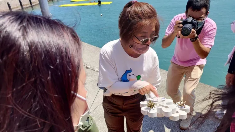 去年舉辦的和美海之家珊瑚復育課程。新北市漁業處提供
