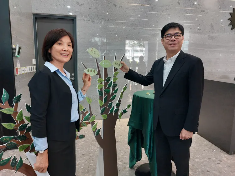 陳其邁參加日月光高雄廠舉辦的「永續新公民 行動綠生活」活動。凃建豐攝