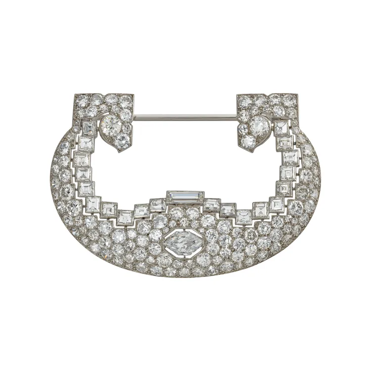 卡地亞古董珍藏系列握把胸針，產於1928年，約650萬元。品牌提供