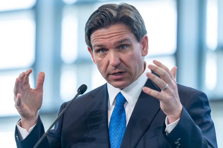 佛羅里達州州長迪尚特是目前最可能挑戰川普的共和黨人。美聯社