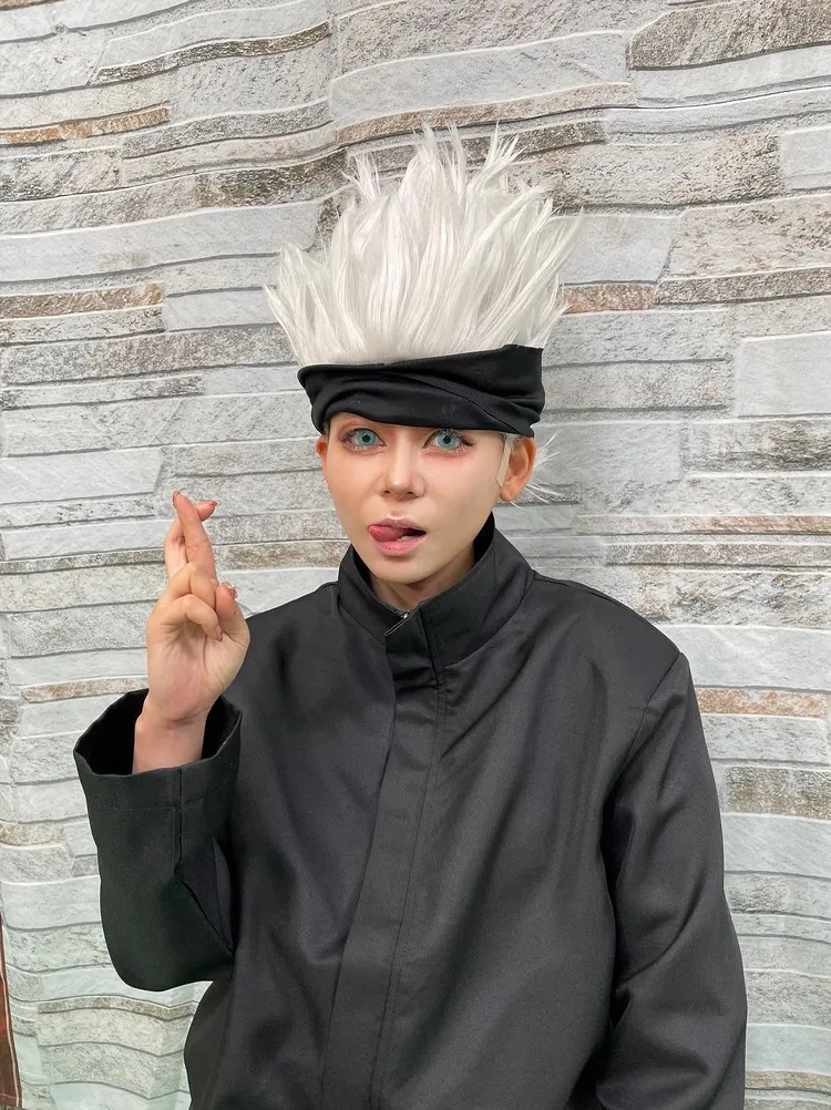 中川翔子曾為節目cosplay《咒術迴戰》的五條悟，被誇讚超帥。翻攝shoko55mmts IG