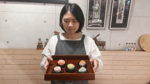 獨家|日本百年料亭首位台灣廚師 女廚師製作和菓子分享日式精緻文化