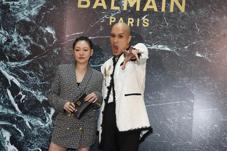 小S（左）與黃宣首度在時尚活動中合作，兩人在活動中都展現了不受框架束縛的大膽個性。彭欣偉攝