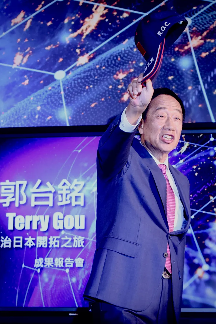 郭台銘表示已經準備好要挑戰2024總統。林林攝