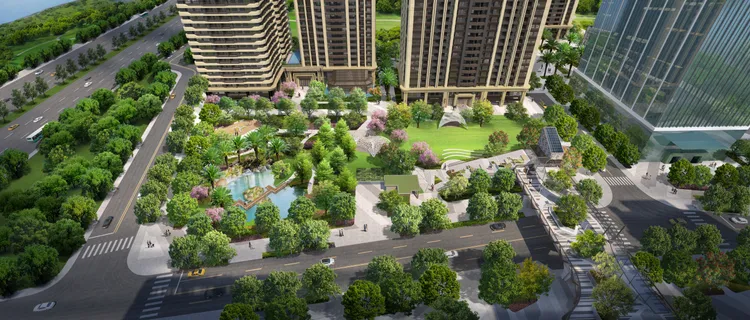 都廳大院就在2500坪的市府公園旁。業者提供