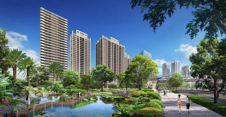 都廳大院下樓即享2500坪市府公園。業者提供