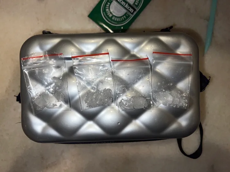 警方查獲毒品。蘆洲警分局提供