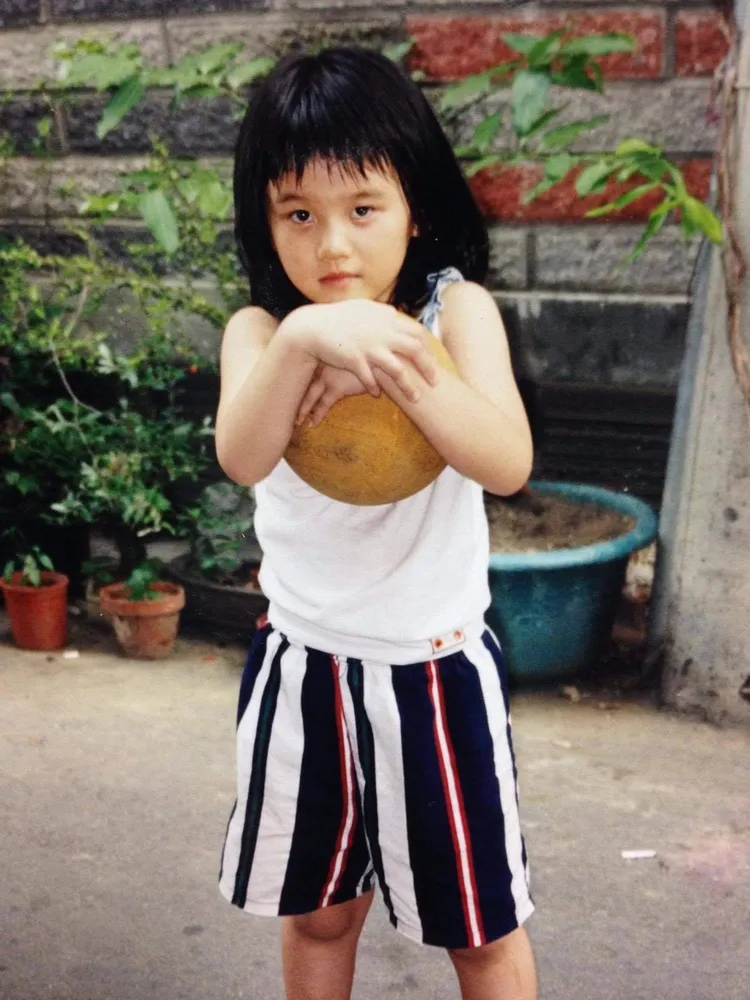 林靖恩小時候的模樣。李坤城生前提供