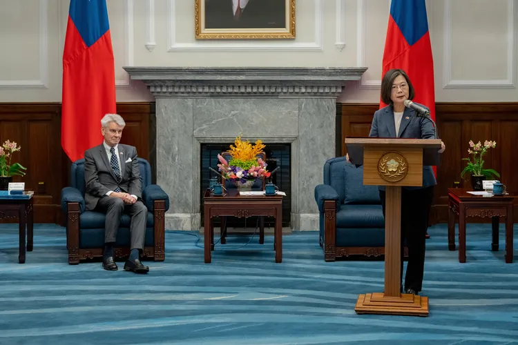 蔡英文強調，台灣在全球民主和經濟發展上扮演關鍵力量。府提供