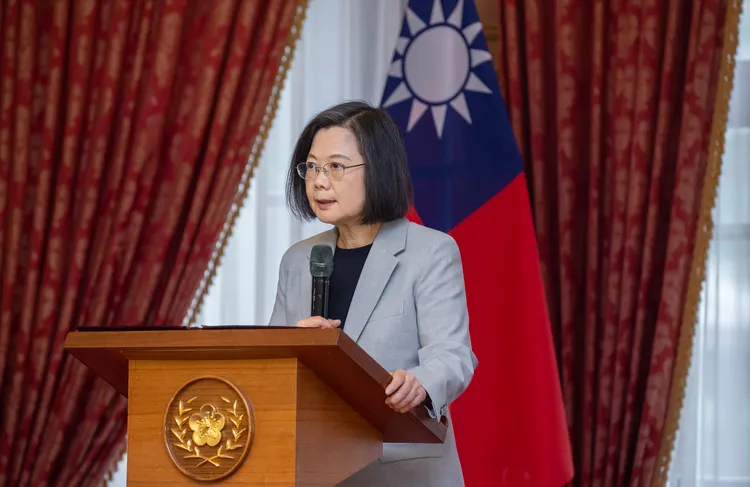 蔡英文感謝美國國會實踐對台灣安全的承諾。府提供