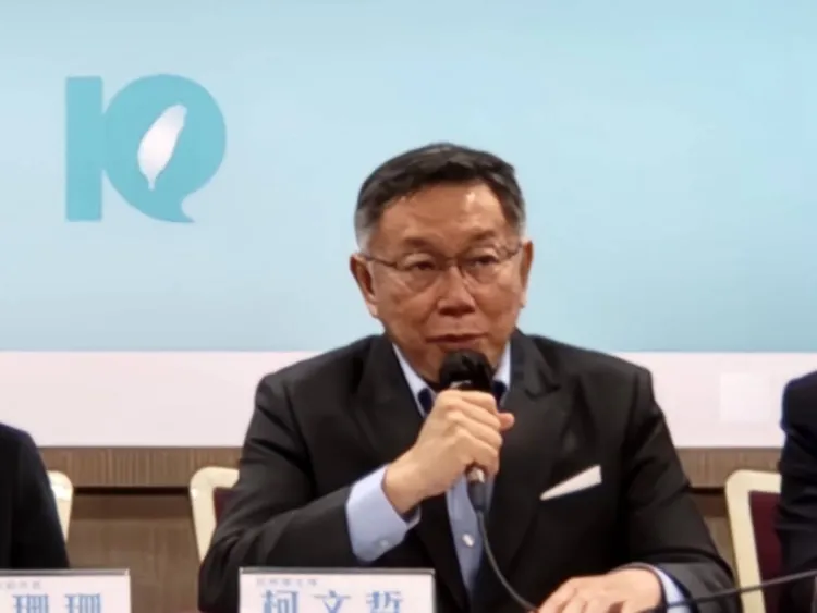 柯文哲透露訪美的兩大目的。施智齡攝