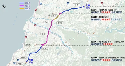 连假必紫爆!杨梅至新竹塞车有解 国1五杨高架延伸头份「完工时间」出炉
