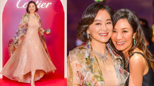 林青霞貼臉楊紫瓊拍「百歲級」姊妹照 笑稱「今年的春天特別美好」