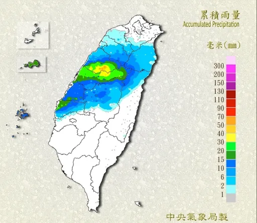 「一條雨帶幾乎不動」壟罩這區！　鄭明典：雨型像台灣掛了彩帶