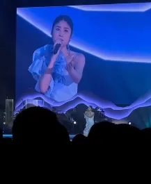 陳慧琳在張國榮紀念音樂會演唱。翻攝微博