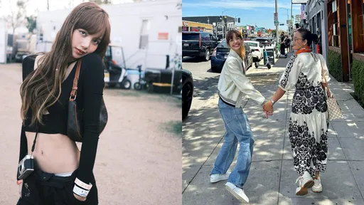 Lisa美胸、小肚肚全部收起來 媽咪面前包緊緊變乖乖女