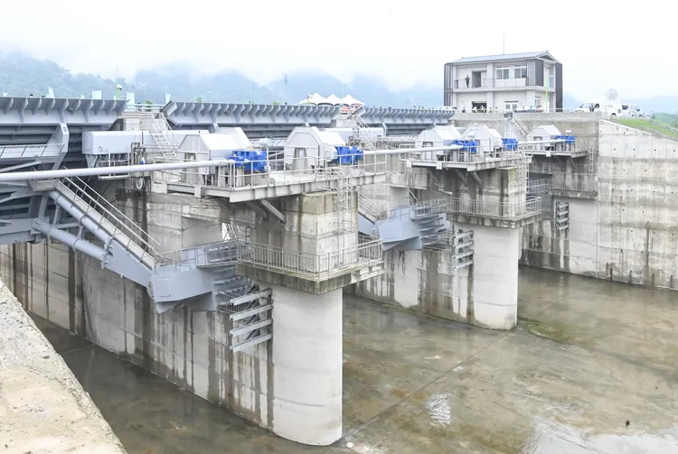 石門水庫阿姆坪防淤隧道。桃園市府提供