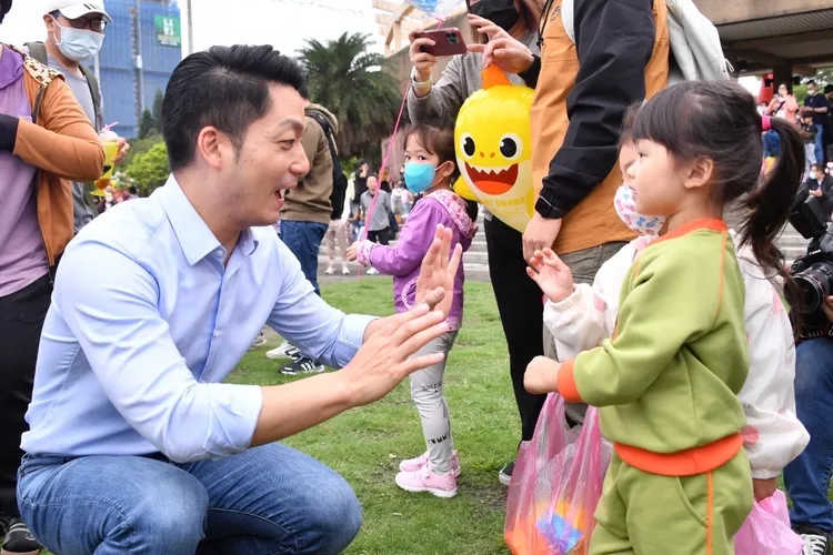 台北市長蔣萬安出席親子活動「YOYO嘉年華」。北市府提供