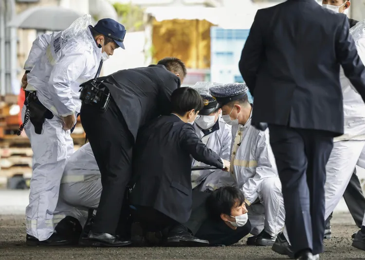 木村被當場制伏。美聯社