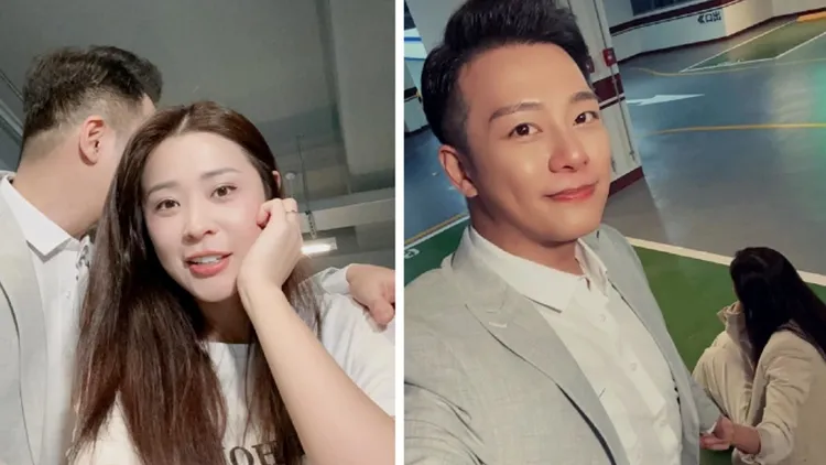 李燕與林則希在臉書放閃為《一家團圓》做了一波宣傳。翻攝2人臉書