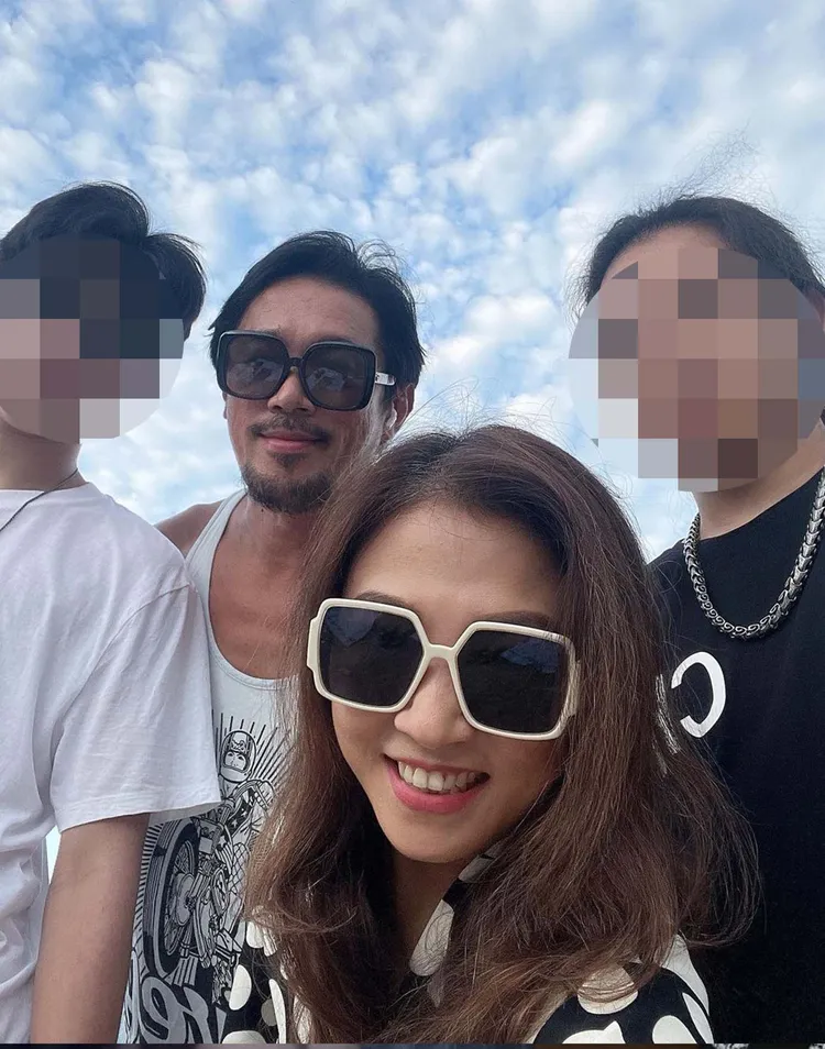 岳啟儒28時曬出全家幅照片，但卻不知道先生已經和曾格爾私底下情話綿綿還約泡湯。引自岳啟儒IG