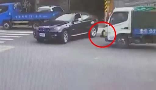 驚險影片曝光！通緝犯拒檢駕BMW撞巡邏警　一路狂追！汐止警開槍還擊負傷倒地