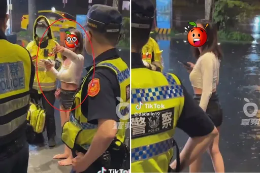 台中妹遭潑熱湯後正面影片曝!臉燙紅赤腳走出KTV指認私刑者 網驚:超淡定