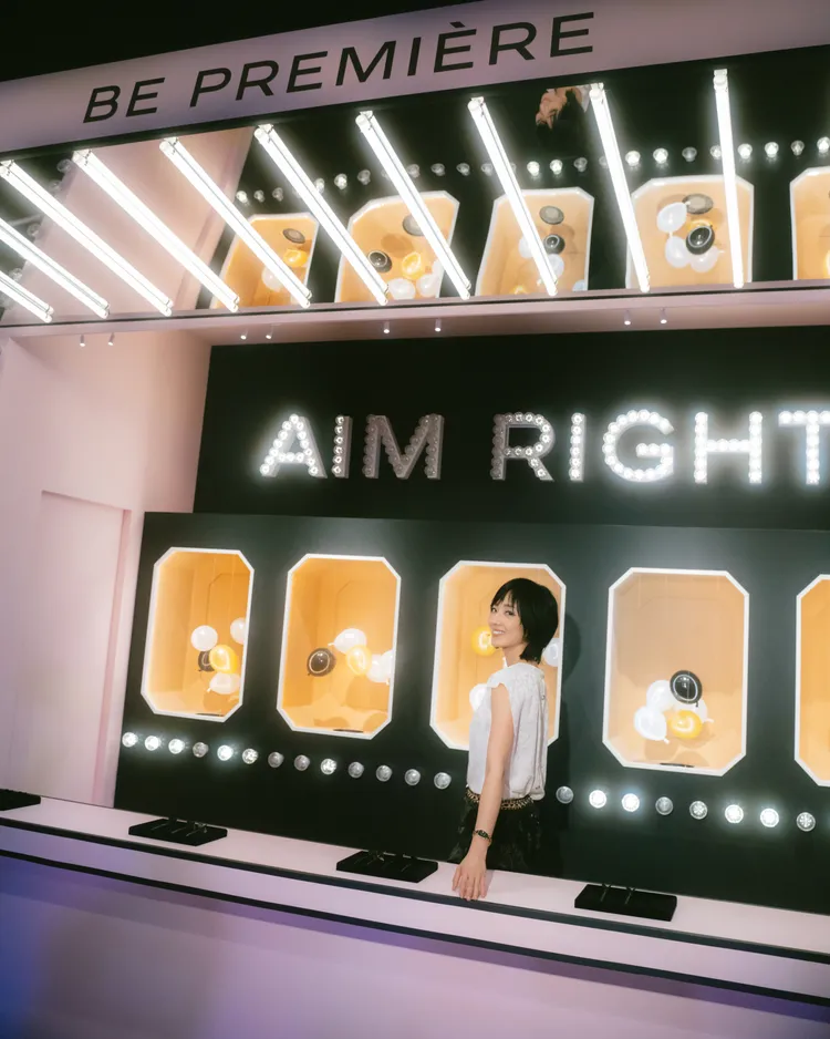 桂綸鎂表示整場活動中最喜歡的就是「射飛鏢」的環節。品牌提供