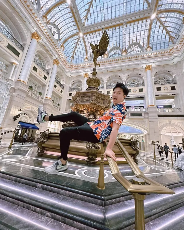 晨泓軍在澳門的身影。翻攝晨泓軍臉書