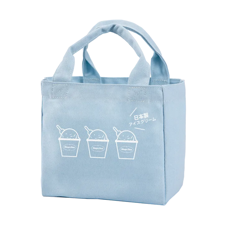 購買哈根達斯日本系列任三件，就能獲得限量哈根達斯日系帆布袋，圖為7-Eleven獨家款。業者提供