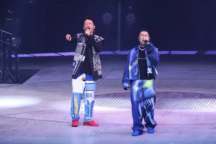 茄子蛋阿斌宣布休團後首度公開露面。鄭孟晃攝