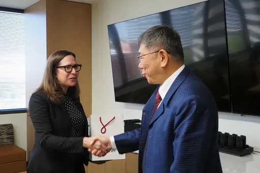 柯文哲見到羅森柏格　爭取美國挺台灣這項