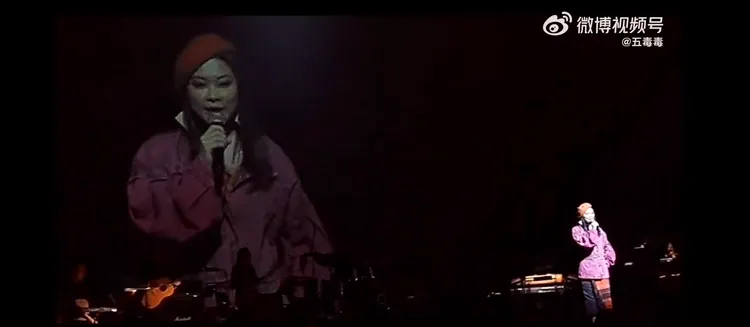 許美靜日前公開露面演出。翻攝微博帳號五毒毒截圖