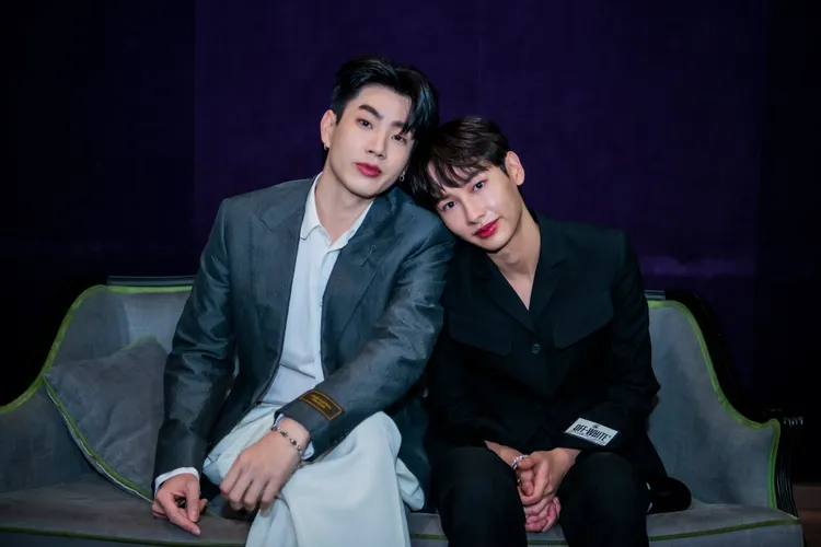 Off（左）、Gun吃東西的口味相反，吃飯時就各點各的。KKLIVE提供