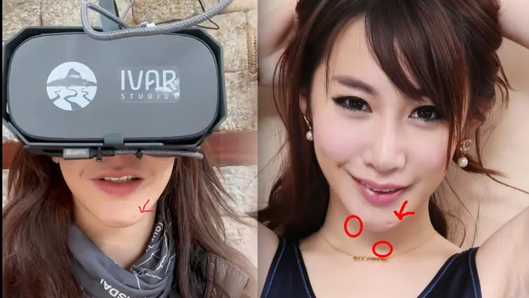 曾格爾今日開直播，說話時肌肉牽扯也能看到下巴有一處小凹陷。圖左引自曾格爾臉書/引自動感小站