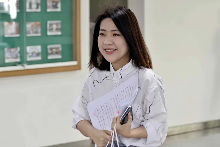 徐巧芯再次向對手費鴻泰喊話。資料照，施昂強攝