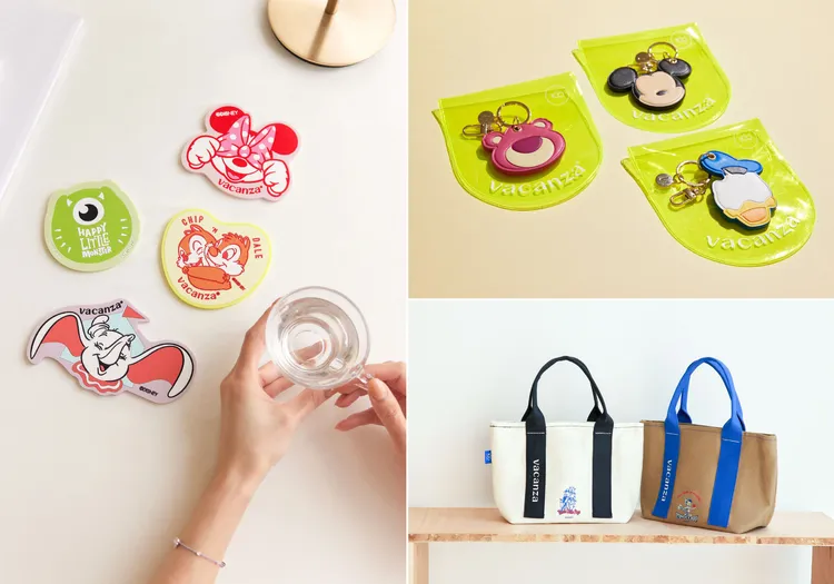 vacanza推出多款迪士尼100週年系列相關周邊商品，全館迪士尼系列商品，除杯墊外，任選乙件，即可享「Disney 100th｜杯墊」加購優惠。業者提供