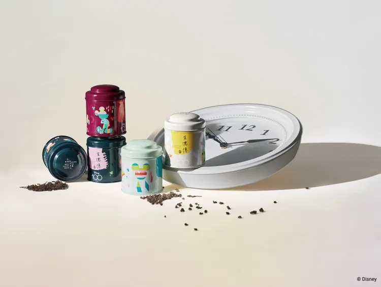 王德傳茶莊米奇探索系列茶品．包裝設計採用三角原葉袋茶提高沖泡便利性。業者提供