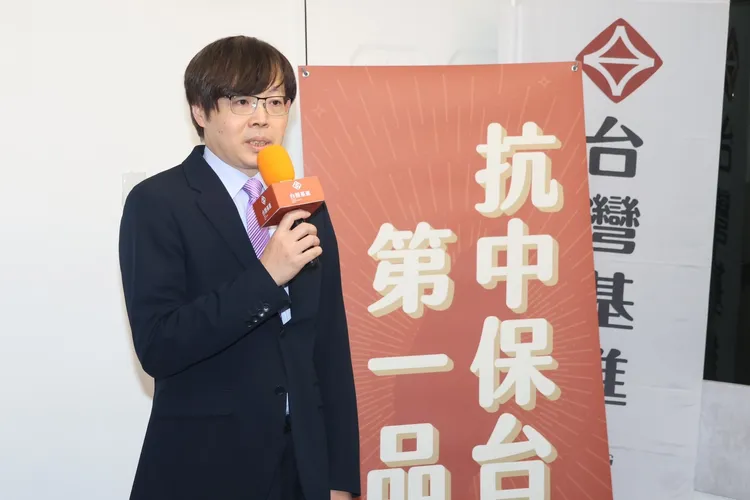 台灣基進黨黨主席王興煥。彭欣偉攝