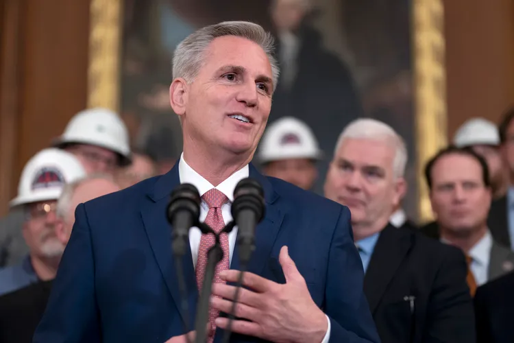 美國眾議院議長麥卡錫。美聯社