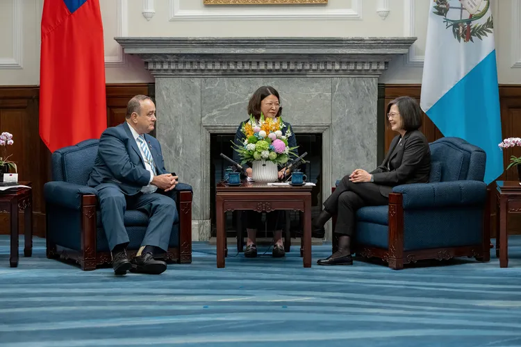 蔡英文感謝賈麥岱對台灣的堅定支持。總統府提供